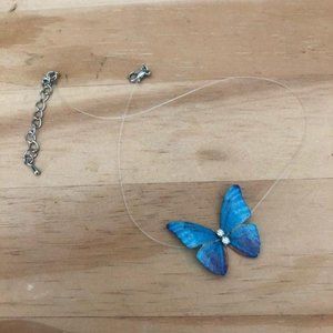 Handmade butterfly choker necklace